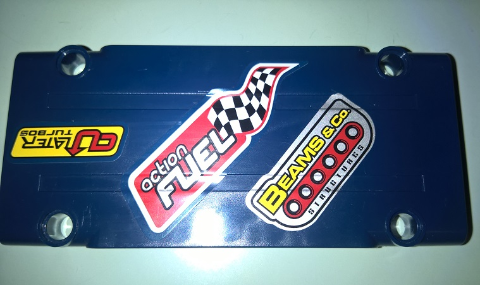 Technic, Panel Plate 5 x 11 x 1 with 'C U LATER TURBOS', 'action FUEL' and 'BEAMS & Co. STRUCTURES' Pattern Model Right Side (Stickers) - Set 41999
