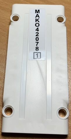 Technic, Panel Plate 5 x 11 x 1 with 'MAKO420781' Vertically Printed Pattern (Sticker) - Set 42078