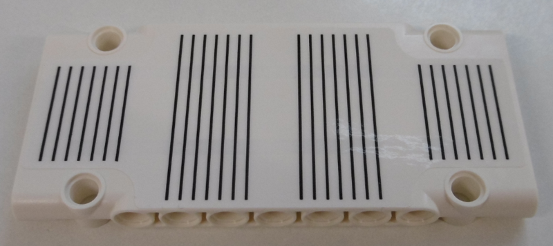 Technic, Panel Plate 5 x 11 x 1 with Black Grille Lines Pattern (Sticker) - Set 42100