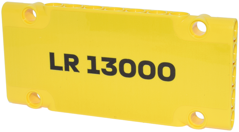Technic, Panel Plate 5 x 11 x 1 with Black 'LR 13000' Pattern (Sticker) - Set 42146