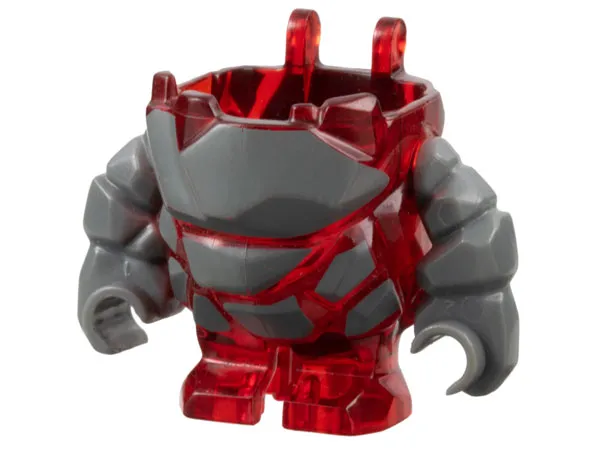 Body Rock Monster - Torso/Legs with Dark Bluish Gray Arms Assembly