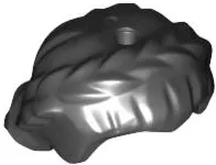 Minifigure, Hair Female Short, Braided on Sides, Hole on Top