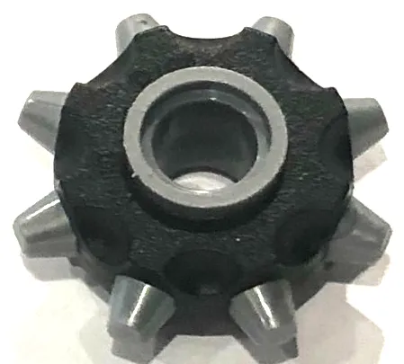 Minifigure Gear Wheel RIP-Tire with Black Pattern