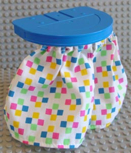 Duplo, Furniture Shower Plate 6 x 5 with Cloth Shower Curtains