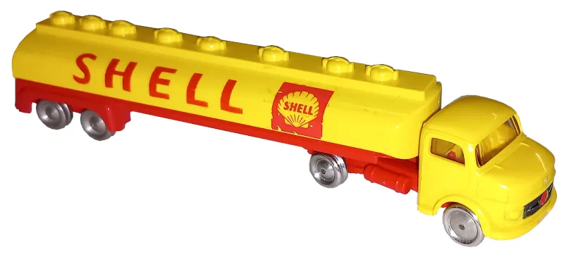 HO Scale, Mercedes Tanker with 'SHELL' Pattern