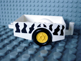 Duplo Trailer with Hitch Ends and Safari Stripe Pattern
