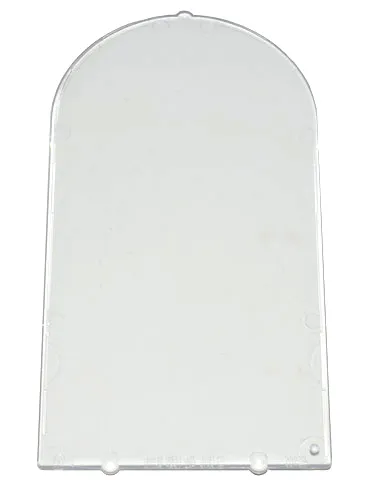 Glass for Door Frame 1 x 6 x 7 Arched with Notches and Rounded Pillars
