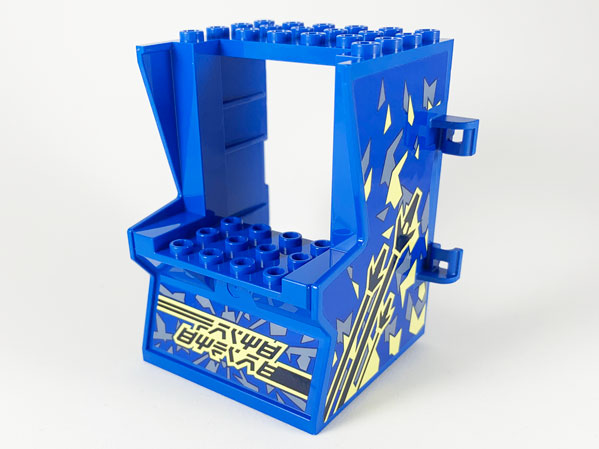 Minifigure, Utensil Arcade Game Cabinet Body with Spaceship Game Pattern (Stickers) - Set 71715