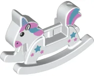 Duplo Rocking Horse with Stars and Horn Pattern (Unicorn)