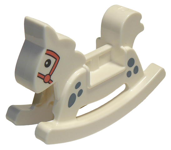 Duplo Rocking Horse with Spots and Bridle Pattern
