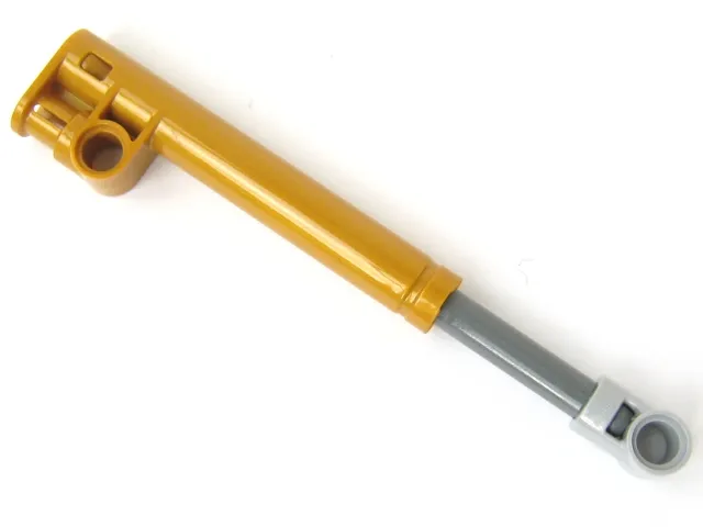 Technic, Shock Absorber 11L with Internal Spring, Dark Bluish Gray Shaft and Light Bluish Gray Tip