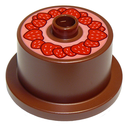 Duplo Cake with Strawberry Topping Pattern