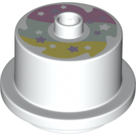 Duplo Cake with Rainbow Frosting and Stars on Top Pattern