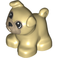 Duplo Dog Bulldog with Dark Tan Eye Contours and Muzzle Pattern