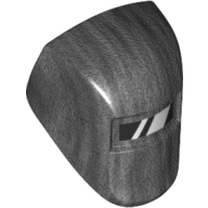 Minifigure, Visor Welding with Black and White Viewing Lens Pattern