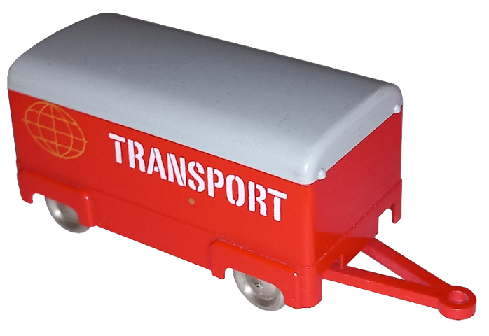 HO Scale, Mercedes Box Trailer with Gray Top