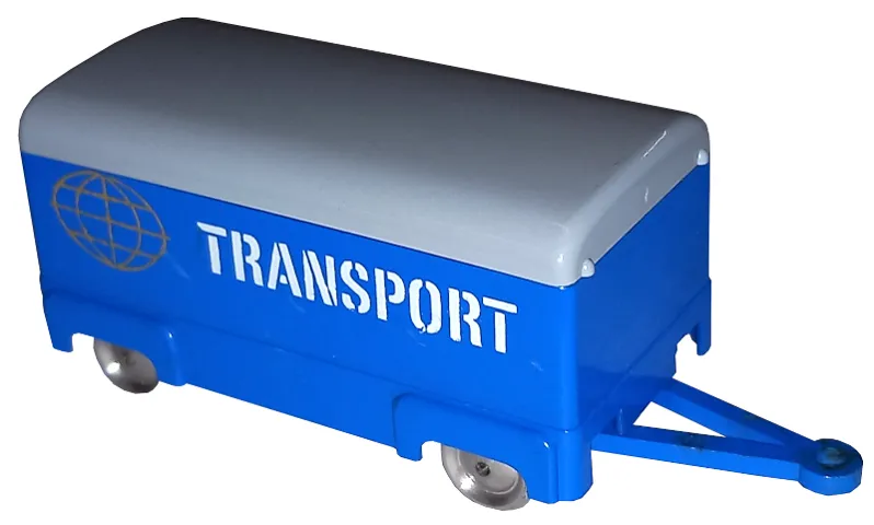 HO Scale, Mercedes Box Trailer with Gray Top