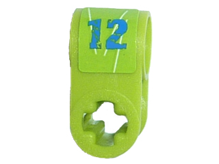 Technic, Axle and Pin Connector Perpendicular with '12' Pattern (Sticker) - Set 8188