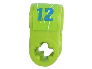 Technic, Axle and Pin Connector Perpendicular with '12' Pattern (Sticker) - Set 8188