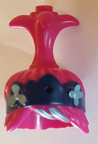 Minifigure, Hair Trolls with High Ponytail and Dark Blue Headband Pattern