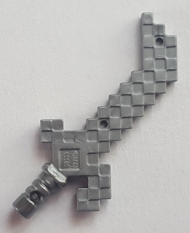 Minifigure, Weapon Cutlass Pixelated (Minecraft)