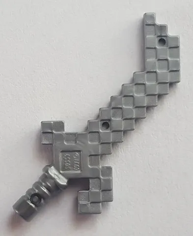 Minifigure, Weapon Cutlass Pixelated (Minecraft)