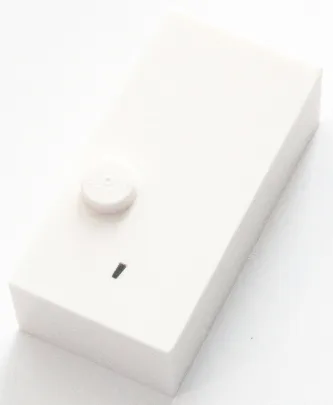 Brick, Braille 2 x 4 with 1 Stud with Black Apostrophe (') Pattern (dots-3 ⠄)