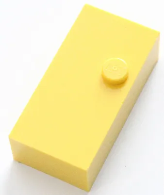 Brick, Braille 2 x 4 with 1 Stud (dots-5 ⠐)