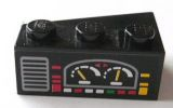 Wedge 3 x 2 Right with Car Gauges Pattern (Sticker) - Set 8479