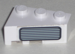 Wedge 3 x 2 Right with Grille Pattern (Sticker) - Set 5591