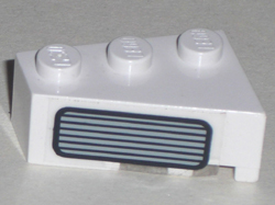 Wedge 3 x 2 Left with Grille Pattern (Sticker) - Set 5591