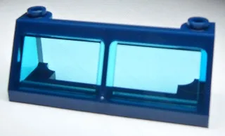 Windscreen 2 x 6 x 2 Train with Fixed Trans-Light Blue Glass