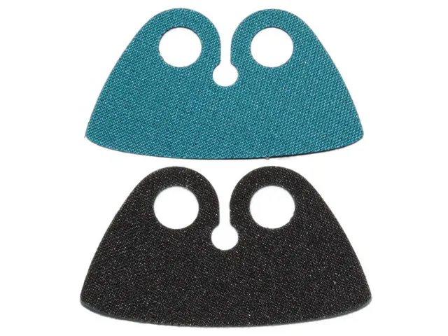 Minifigure Cape Cloth, High Rounded Collar with Dark Azure and Black Sides