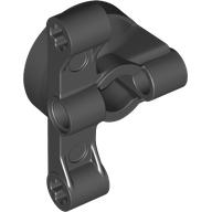 Technic, Steering, Wheel Hub Holder with 2 Pin Holes and 2 Arms with Axle Holes without Slots (Reinforced)