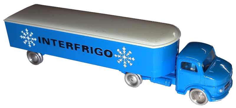 HO Scale, Mercedes Refrigerated Truck (Interfrigo, Single Axle)