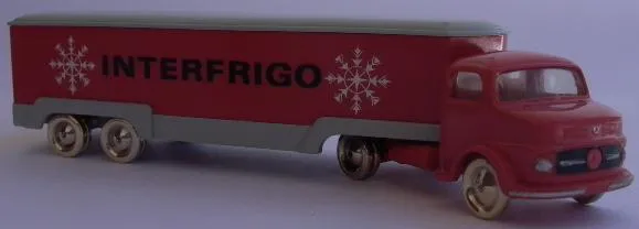 HO Scale, Mercedes Refrigerated Truck (Interfrigo, Twin Axle)