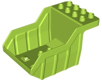 Duplo Dump Truck Small Container, 2 Rows of Studs on Top (Tipper Bed)