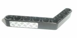 Technic, Liftarm, Modified Bent Thick 1 x 9 (6 - 4) with Tread Plate Pattern (Sticker) - Set 8273