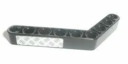 Technic, Liftarm, Modified Bent Thick 1 x 9 (6 - 4) with Tread Plate Pattern (Sticker) - Set 8273