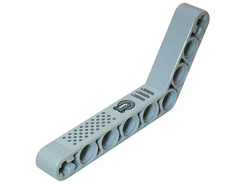 Technic, Liftarm, Modified Bent Thick 1 x 9 (6 - 4) with Dots and Vents Pattern (Sticker) - Set 8222