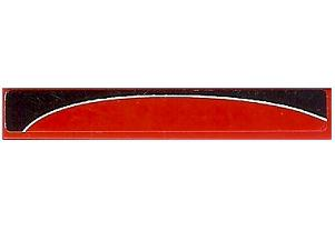 Tile 1 x 6 with Black Togokahn Pattern, Model Back (Sticker) - Set 8159