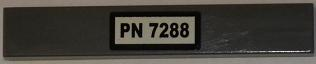 Tile 1 x 6 with 'PN 7288' Pattern (Sticker) - Set 7288