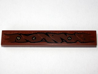 Tile 1 x 6 with Wooden Branch and 3 Screws Pattern Type 2 (Sticker) - Set 79010