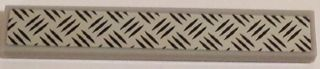 Tile 1 x 6 with Silver Tread Plate Pattern (Sticker) - Sets 60081 / 60097