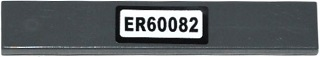 Tile 1 x 6 with 'ER60082' Pattern (Sticker) - Set 60082
