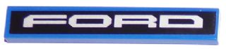 Tile 1 x 6 with 'FORD' on Black Background Pattern (Sticker) - Set 75875
