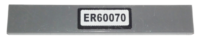 Tile 1 x 6 with 'ER60070' Pattern (Sticker) - Set 60070
