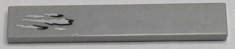 Tile 1 x 6 with Tan and Black Dirt Pattern (Sticker) - Set 76083