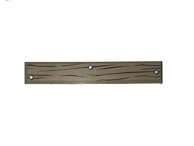 Tile 1 x 6 with Wood Grain and 3 Nails Pattern (Sticker) - Set 60070