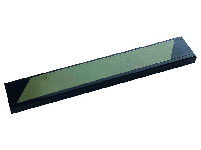 Tile 1 x 6 with Olive Green Wide Stripe Pattern Model Right Side (Sticker) - Set 42110